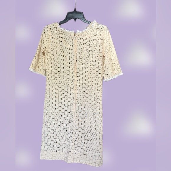 Vintage Broderie Anglaise Embroidery Midi Dress - Picture 3 of 6